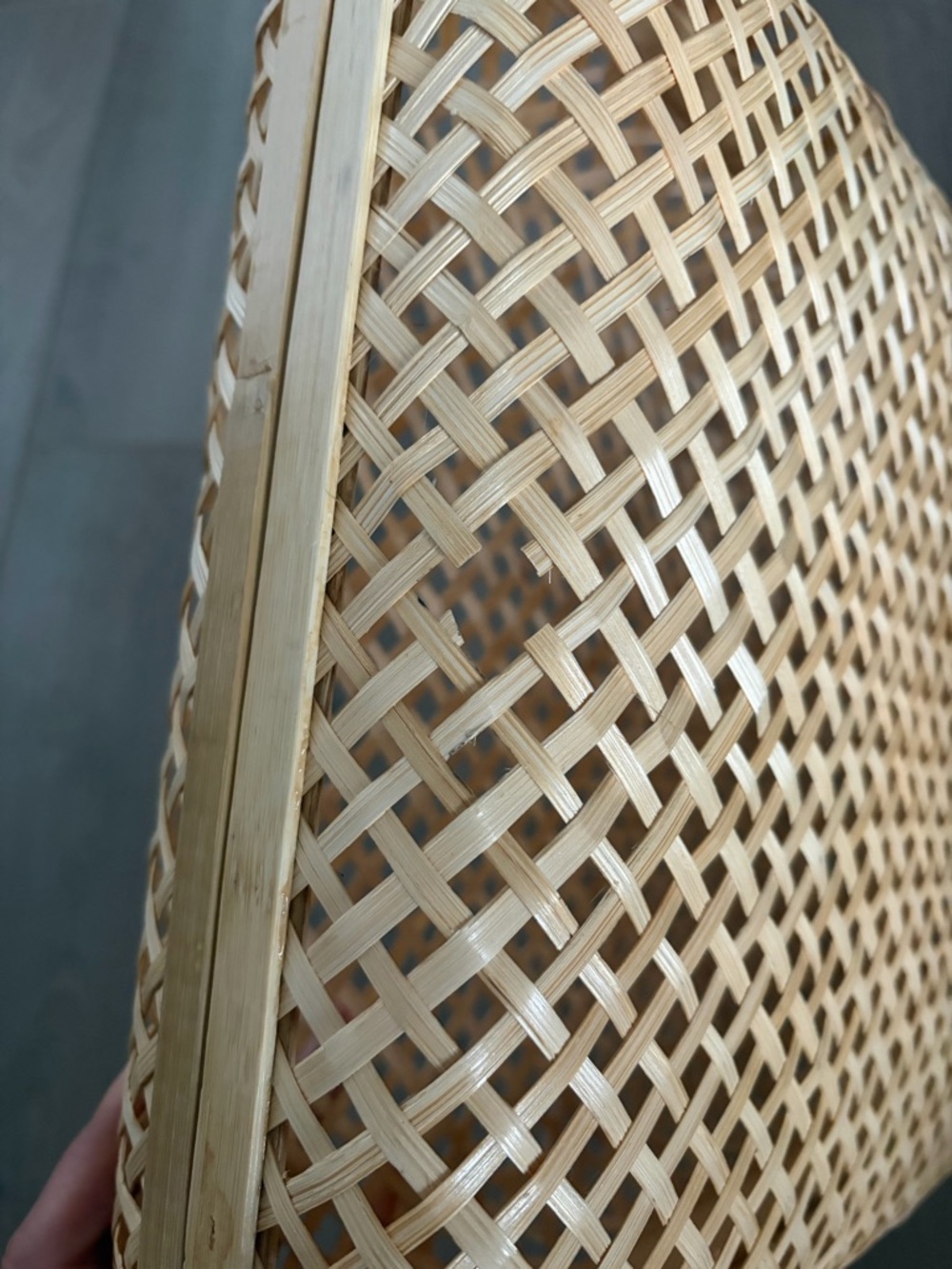 Ikea SMARRA Box with Lid in natural woven rattan - Picture 4 of 9
